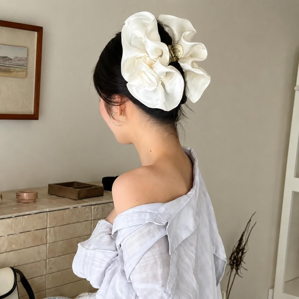 Pearlescend Pleated Hair Clip
