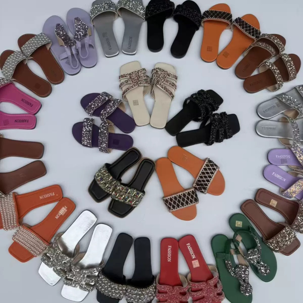 Mixed Sandals(Flat shoes)