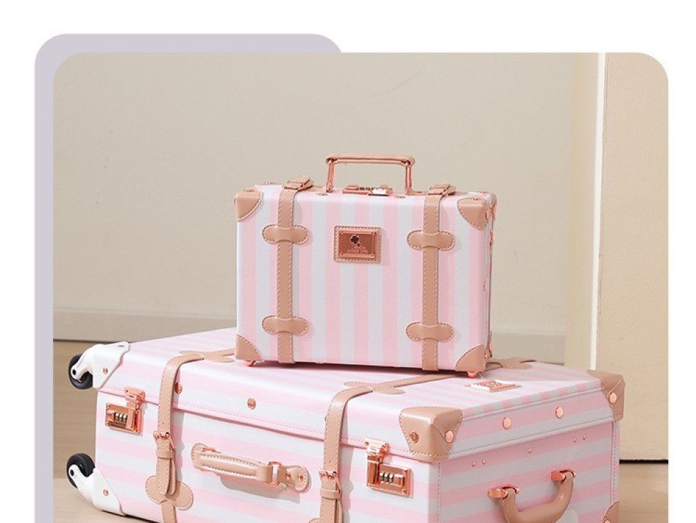 Vintage Stripped Luggage