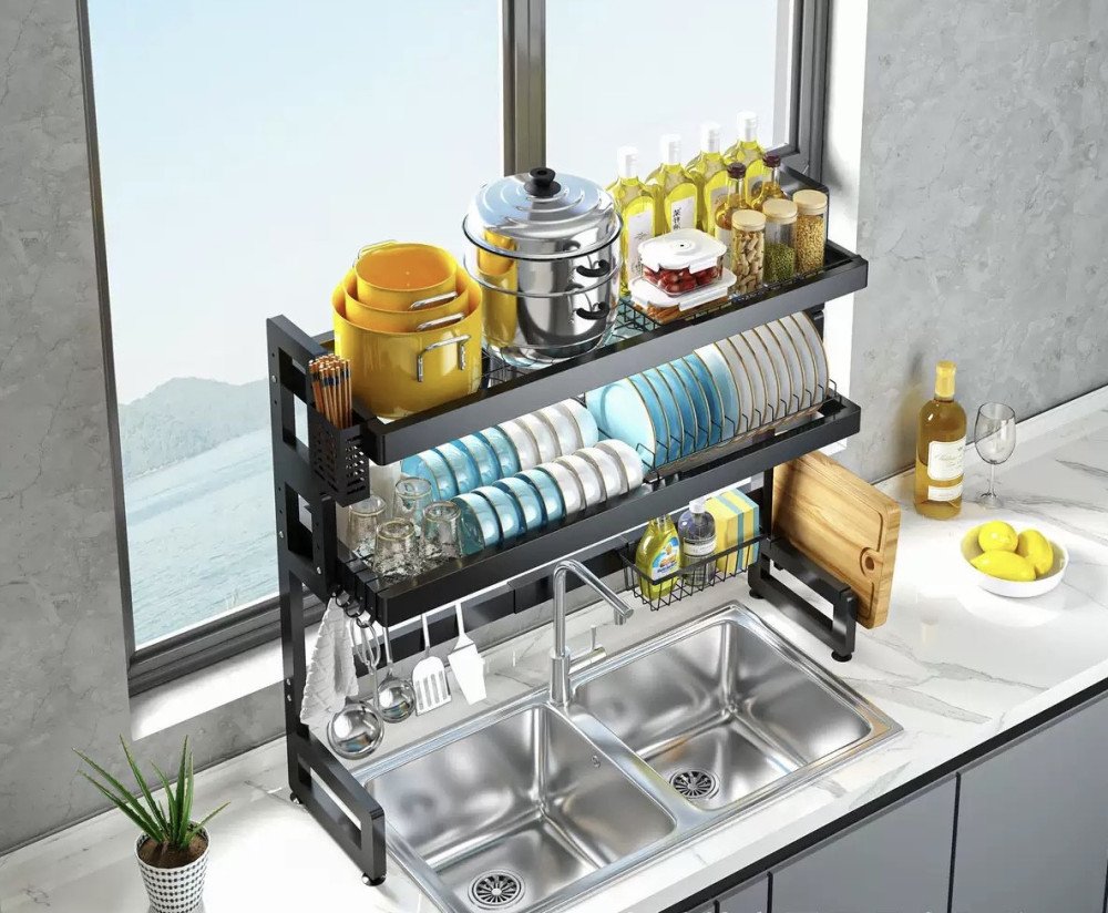 Kitchen Over Sink Dish Rack