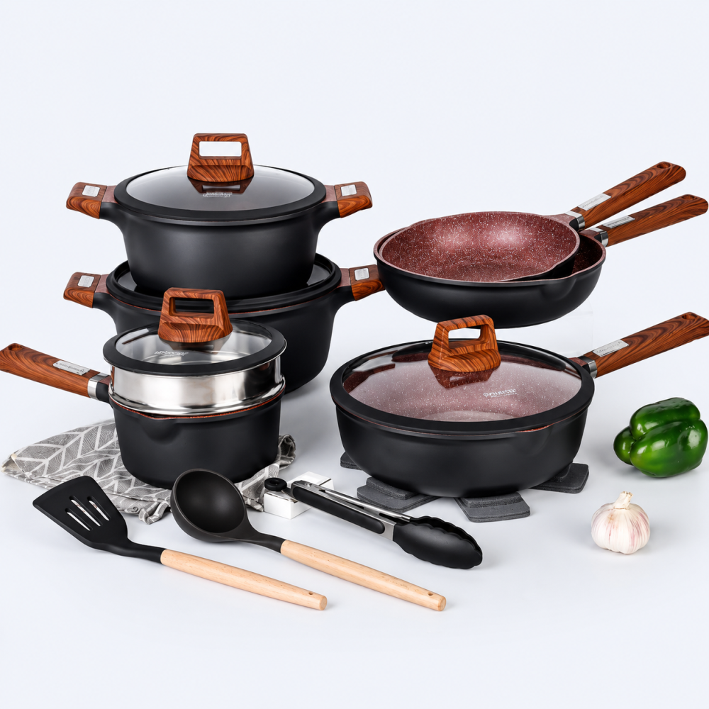 Coated Bottom Cookware set