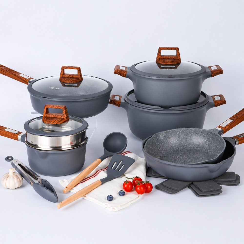 Coated Bottom Cookware set