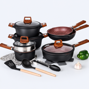 Coated Bottom Cookware set