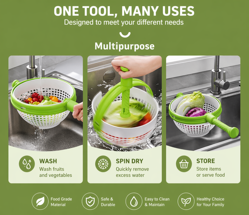Rotating Draining Basket