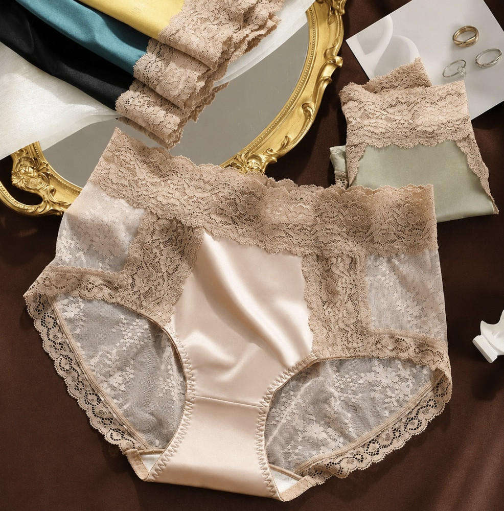 Light Luxury Satin Women Underwear