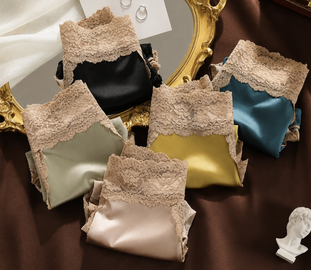 Light Luxury Satin Women Underwear