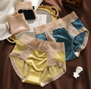 Light Luxury Satin Women Underwear