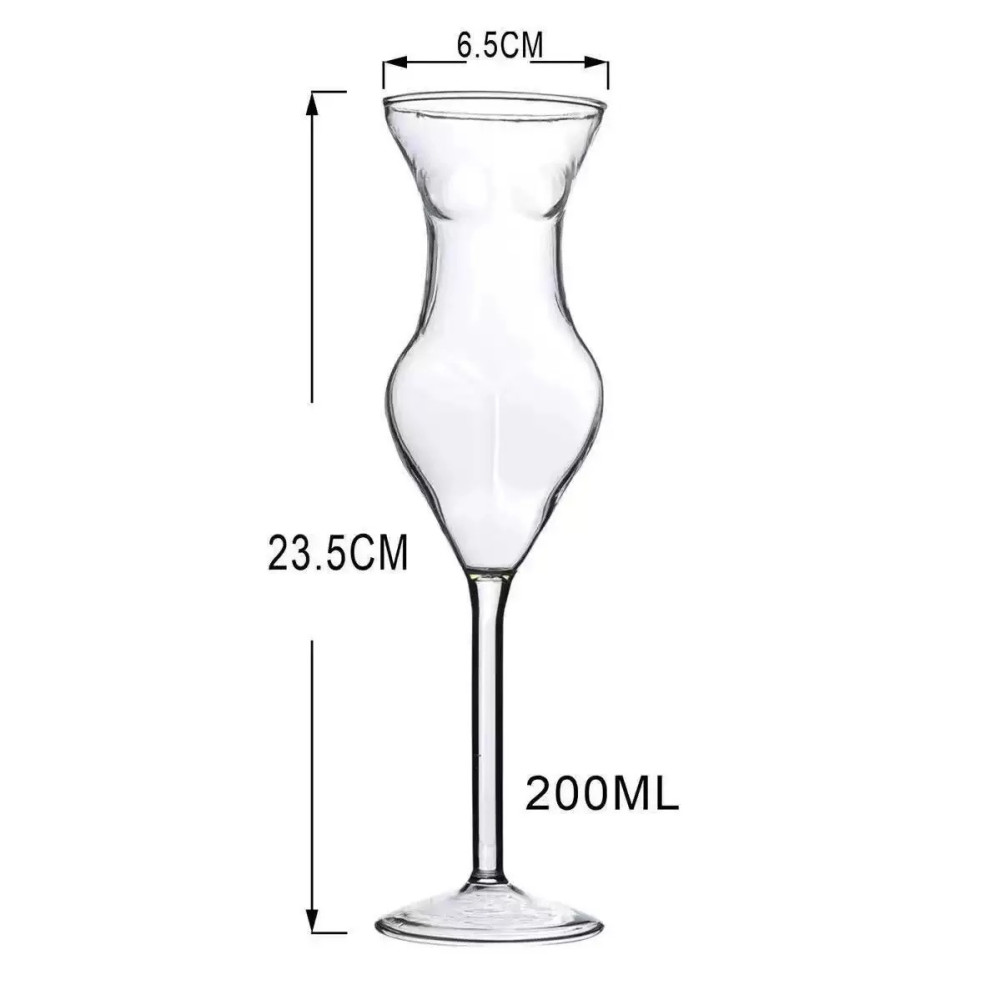 Creative Human Wine Glass
