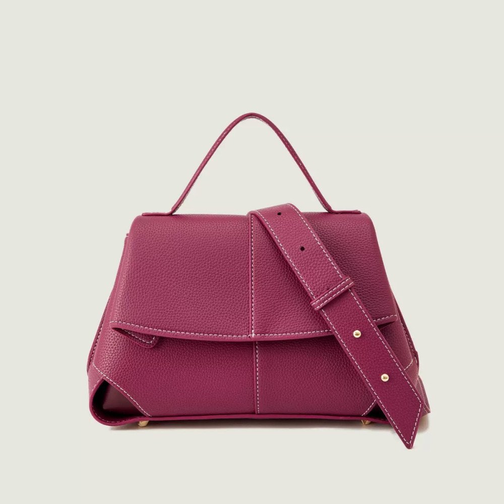 Lychee Leather Handbag