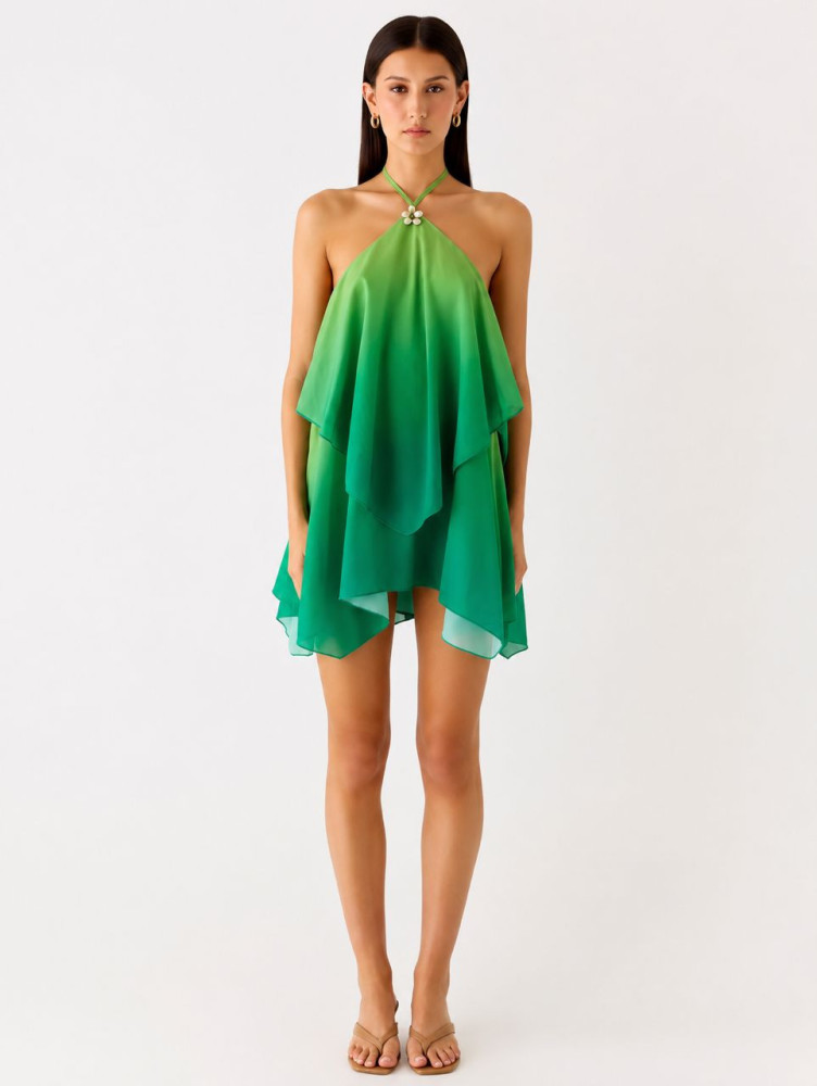 Sexy Hot Girl Irregular Hem Dress